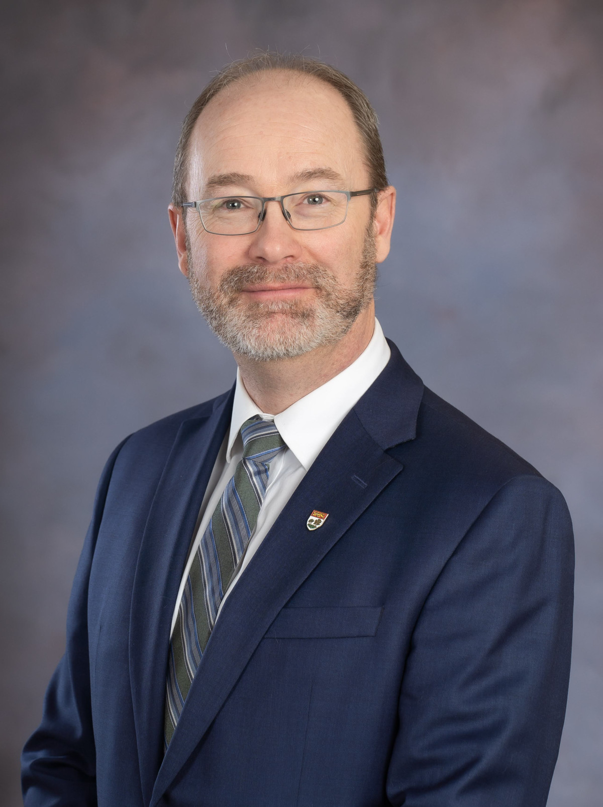 A formal photo of Matthew MacFarlane, Member for Borden-Kinkora